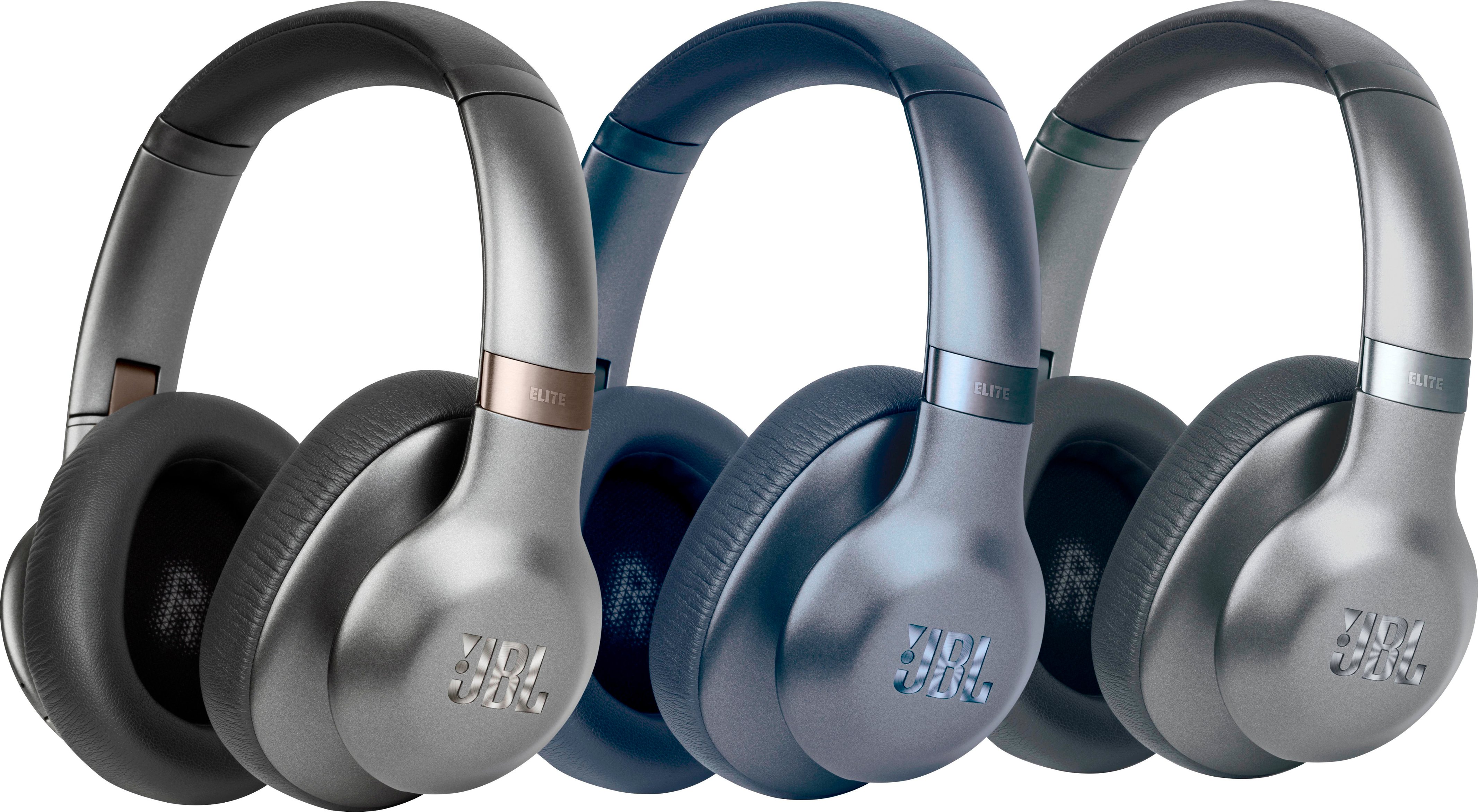 Best Buy Jbl Everest Elite 750nc Wireless Over The Ear Noise Cancelling Headphones Gunmetal Jblv750nxtgml