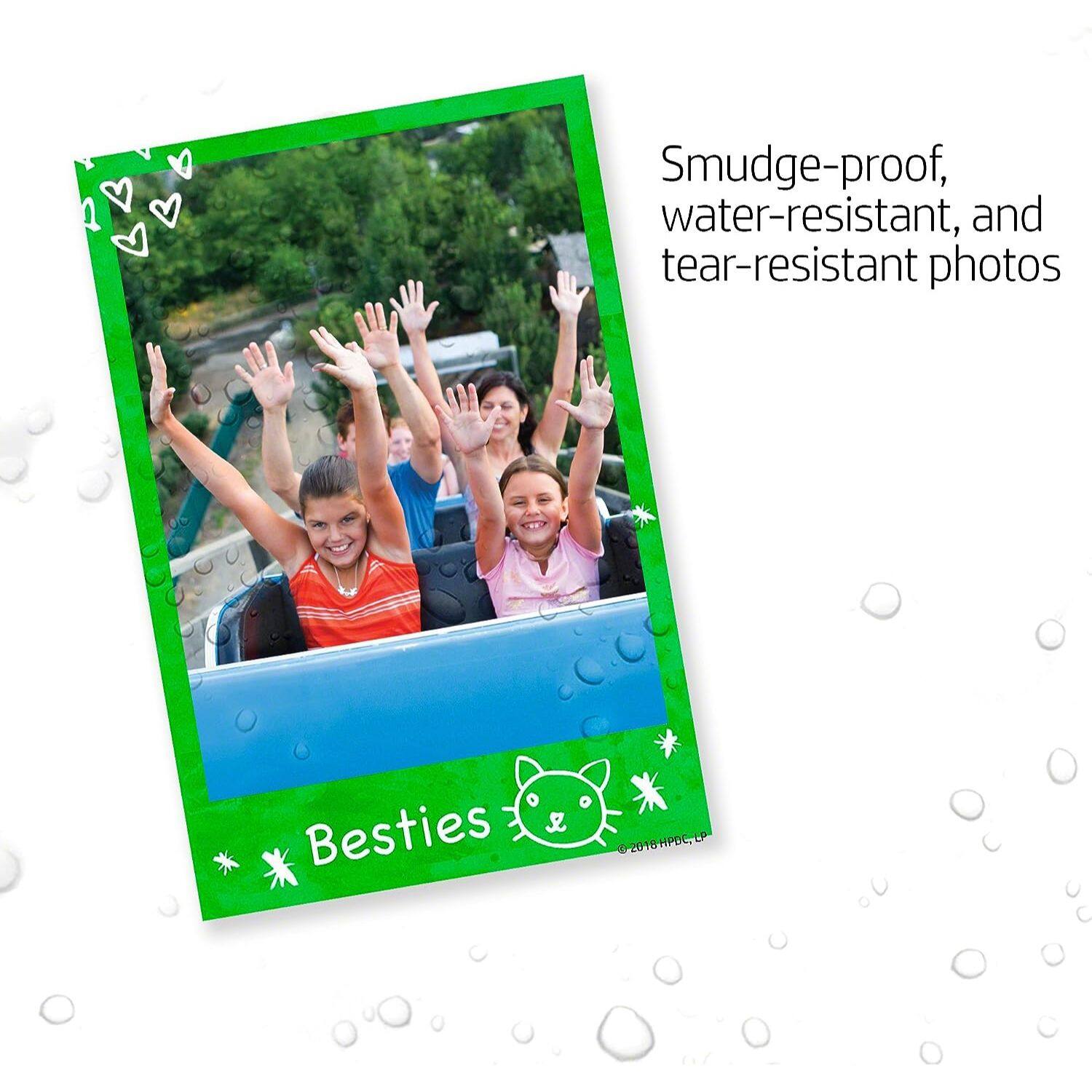 Smudge-proof, water-resistant, and tear-resistant photos Besties & HPOC LP O 2018.