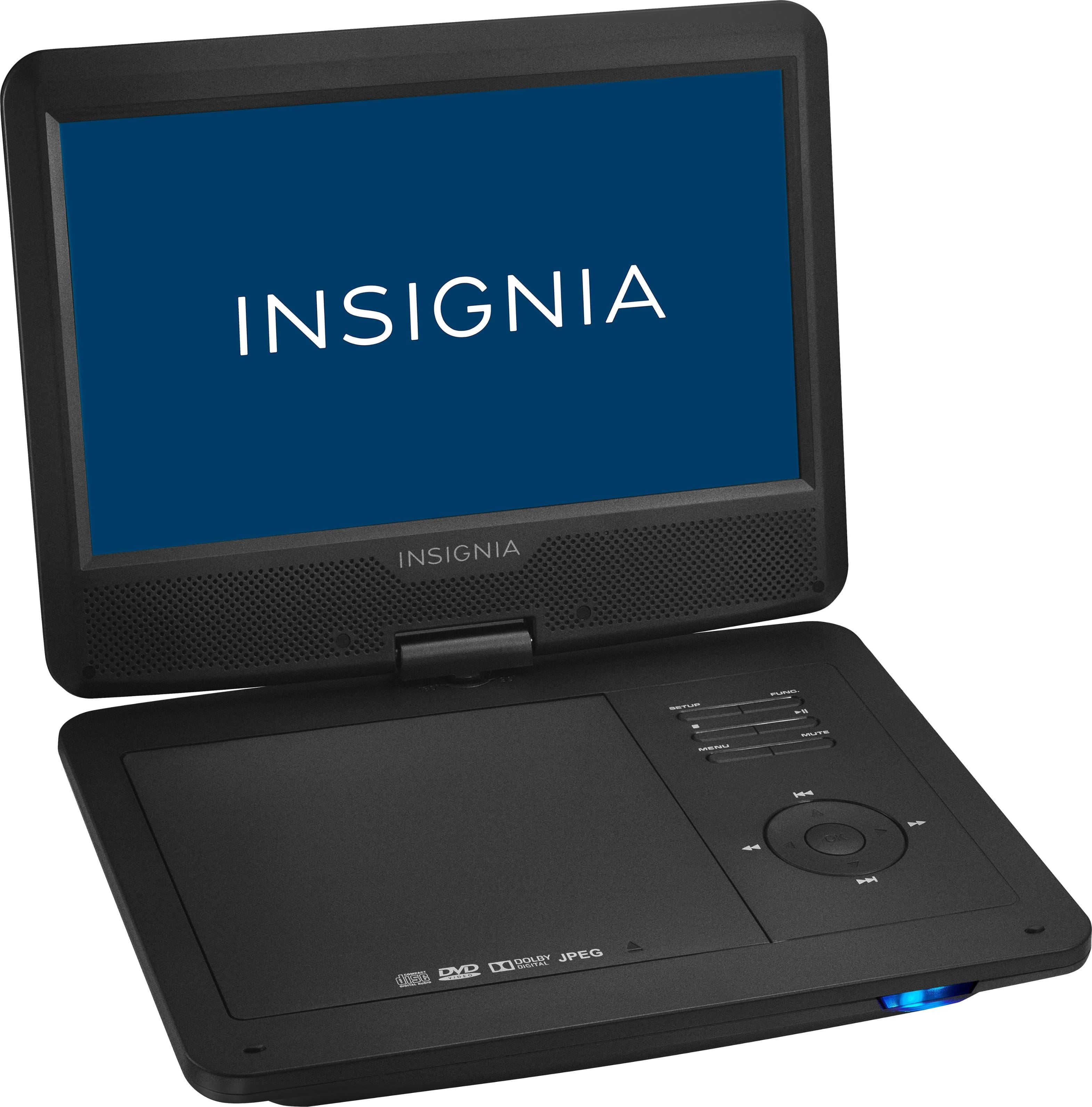 Angle. Insignia™ - 10" Portable DVD Player with Swivel Screen - Black.