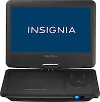 Insignia™ - 10" Portable DVD Player with Swivel Screen - Black - Front_Zoom
