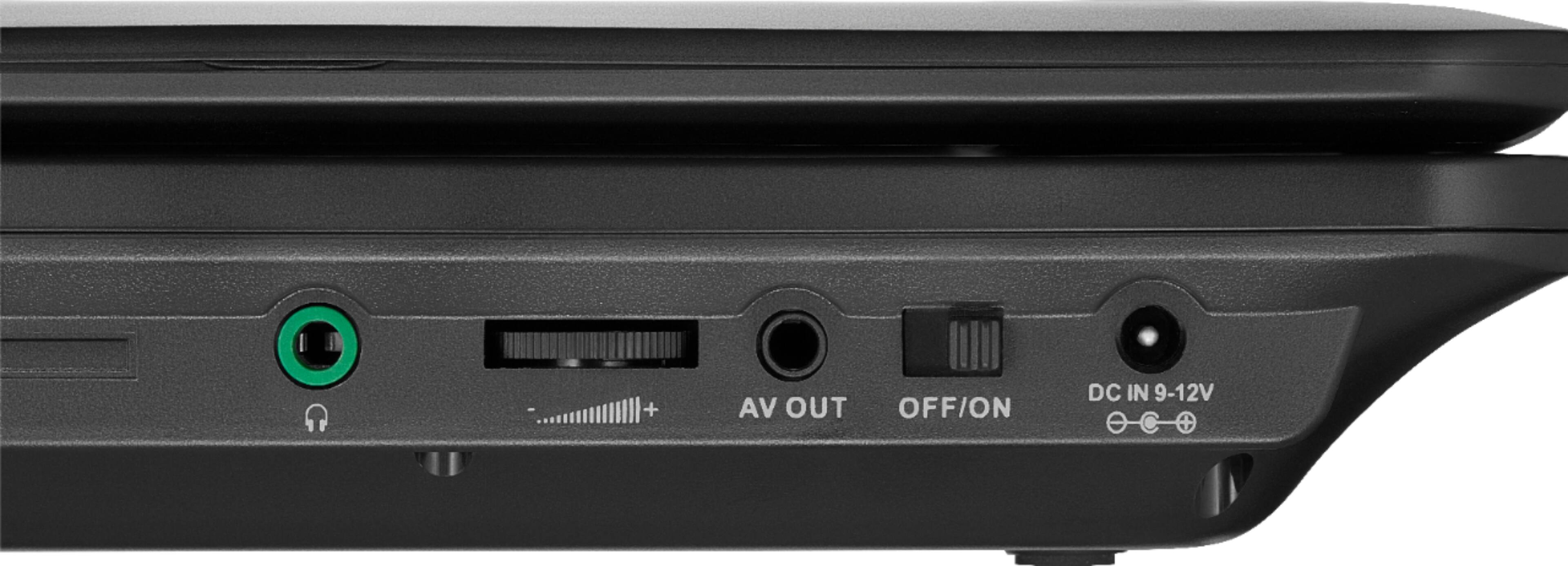 Alt View 3. Insignia™ - 10" Portable DVD Player with Swivel Screen - Black.