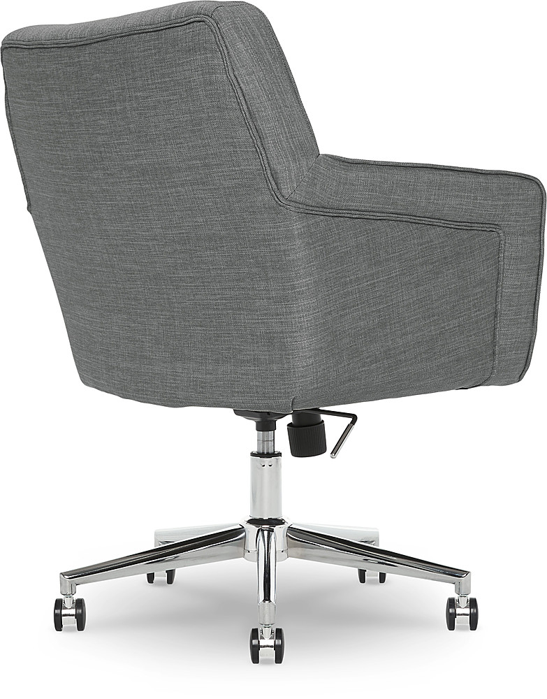 GCP Products Ashland Ergonomic Home Office Chair With Memory Foam  Cushioning Chrome-Finished Stainless Steel Base