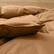 Left. Puredown - Puredown Luxurious 300TC 100% Organic Cotton Down Feather Fiber Comforter, Fawn, Full/Queen - Fawn.