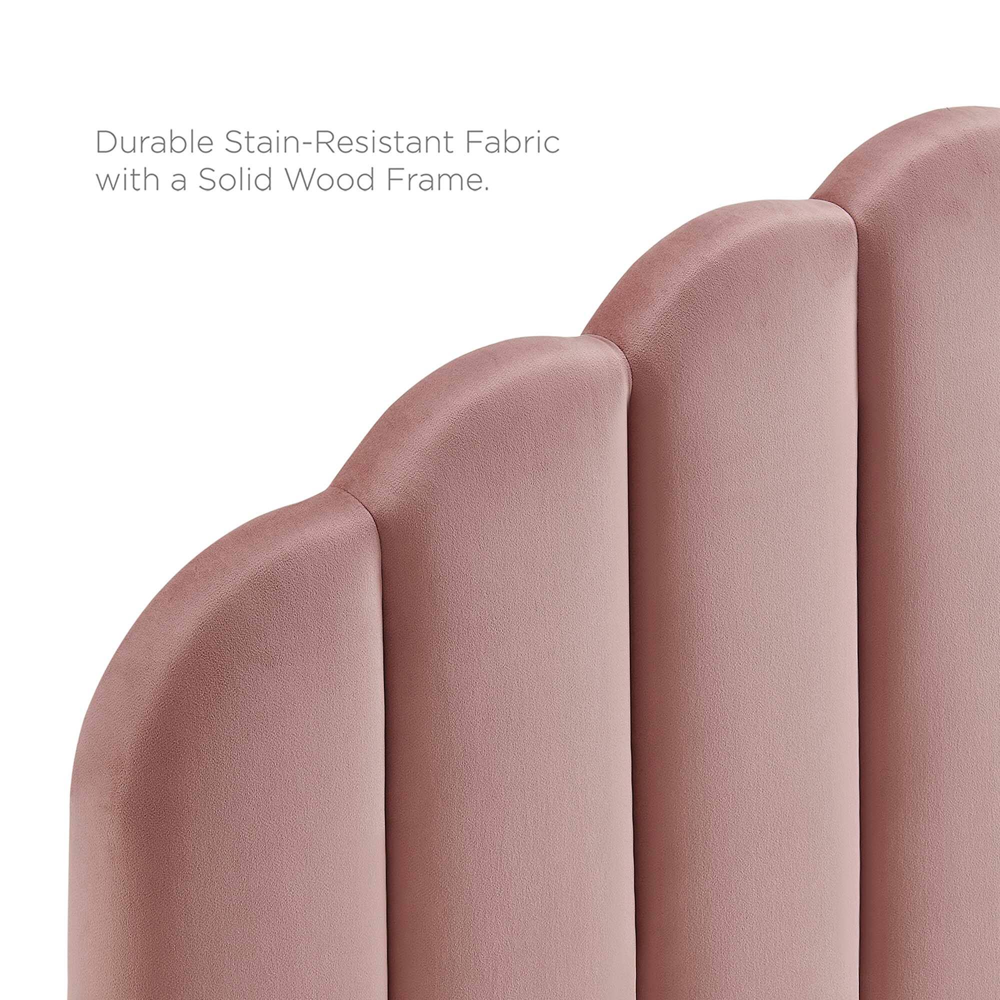 Durable Stain-Resistant Fabric with a Solid Wood Frame.