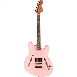 Fender - Tom DeLonge Signature Starcaster Electric Guitar, Satin Shell Pink