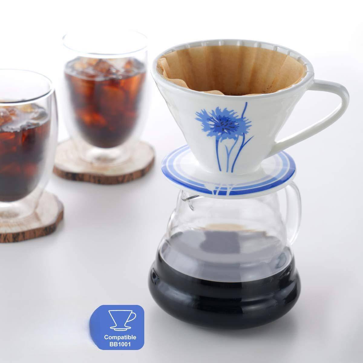 Dapper Styles Clear Glass Range Coffee Server For Pour Over & Tea ...