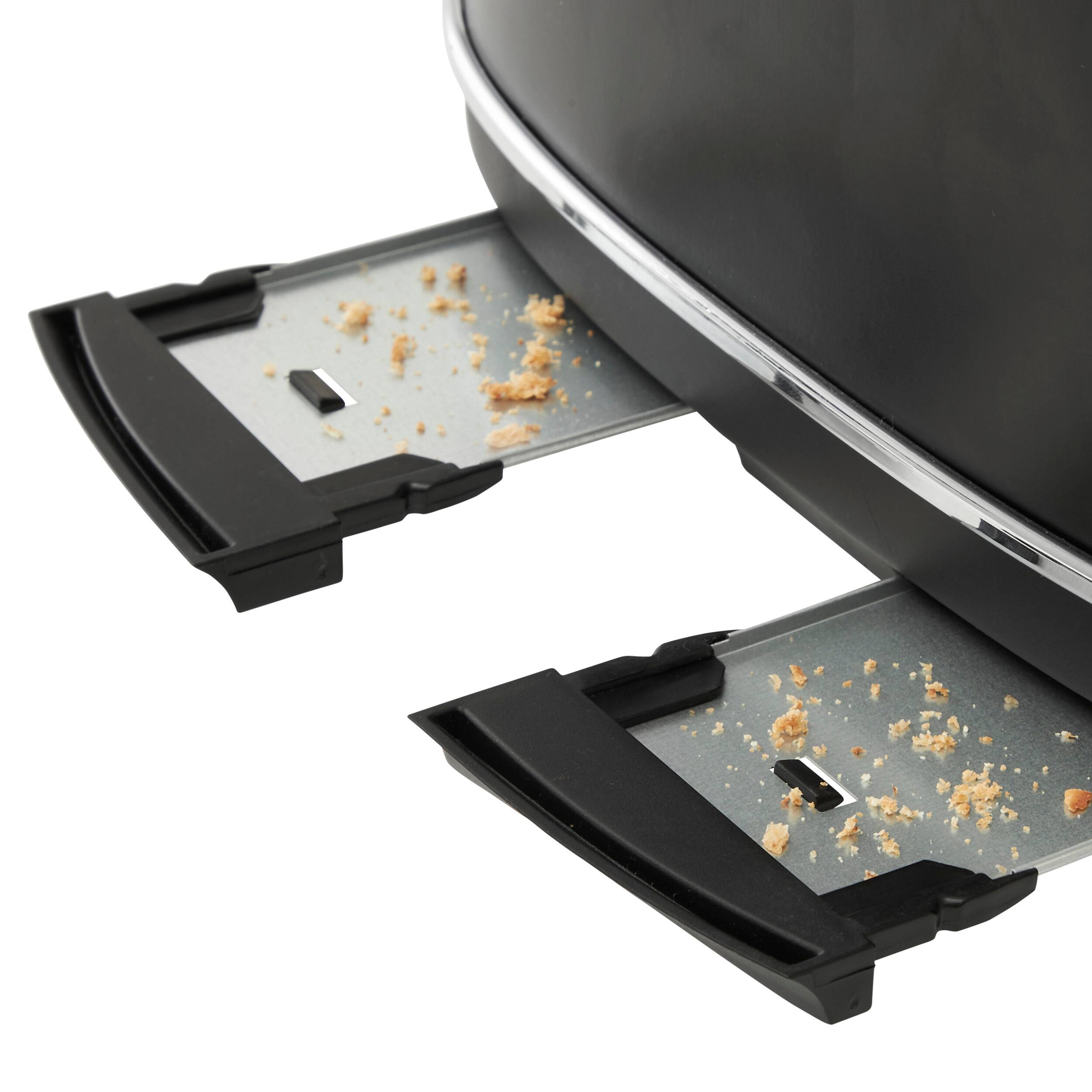 Alt View 11. Haden - Heritage 4 Slice Toaster - Black/Chrome.