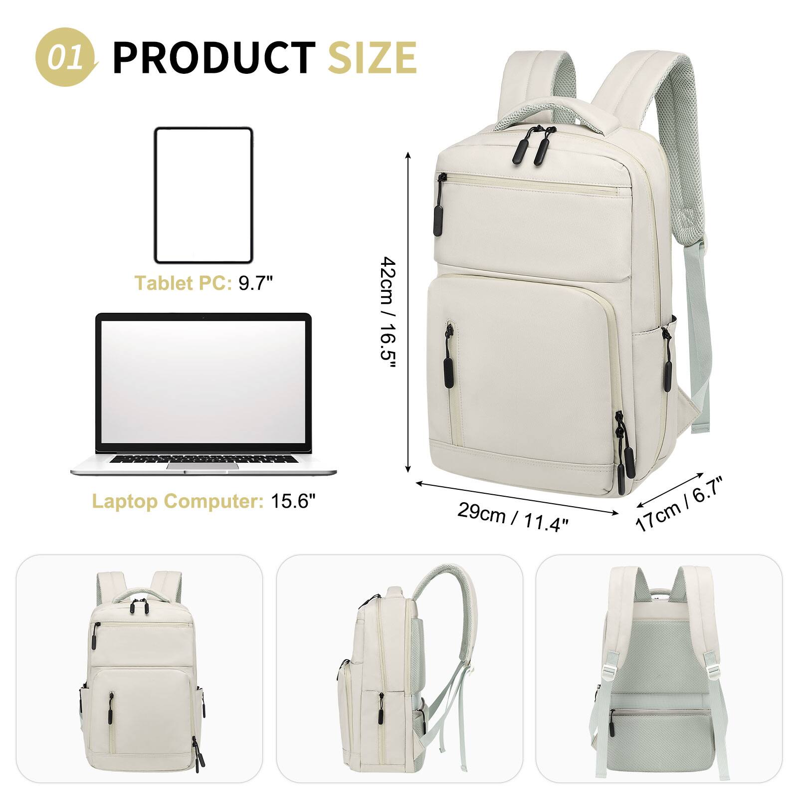 01 PRODUCT SIZE

Tablet PC: 9.7"  
Laptop Computer: 15.6"  

42cm / 16.5"  
29cm / 11.4"  
17cm / 6.7"