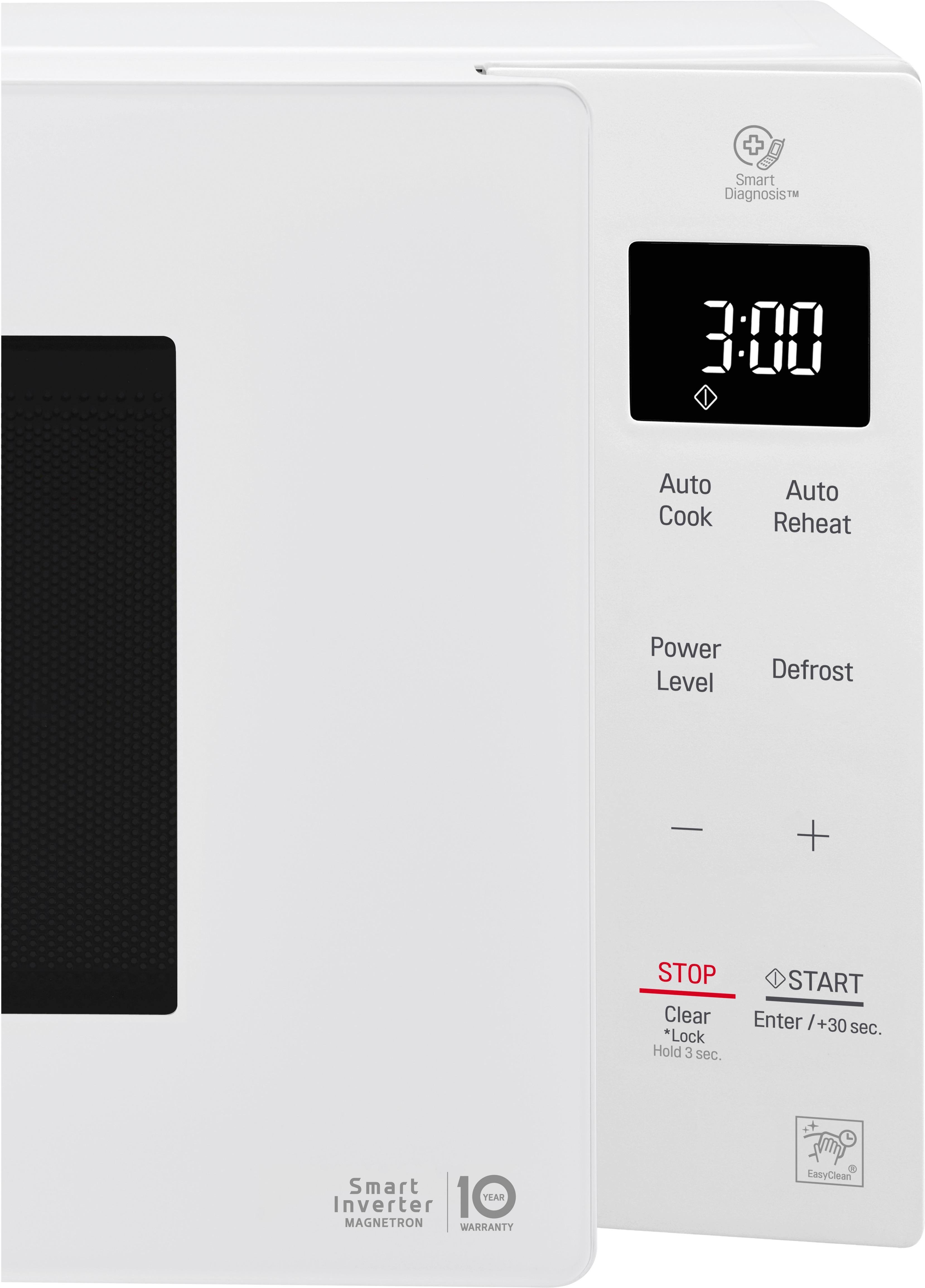 Best Buy LG NeoChef 0.9 Cu. Ft. Compact Microwave Smooth white LMC0975SW