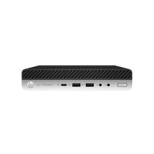 HP - EliteDesk Desktop - Intel Core i5 - 8GB Memory - 256GB Solid State Drive - Black/silver - Larger Front