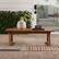 Alt View 11. Walker Edison - Modern Solid Acacia Wood Slatted Outdoor Coffee Table - Brown.