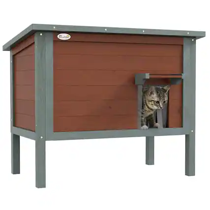 Front. Ficcuss Pets - All-Around Foam Insulated Cat Shelter.