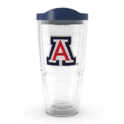 Front. Tervis - Arizona Wildcats 24oz. Emblem Classic Tumbler - Multicolor.