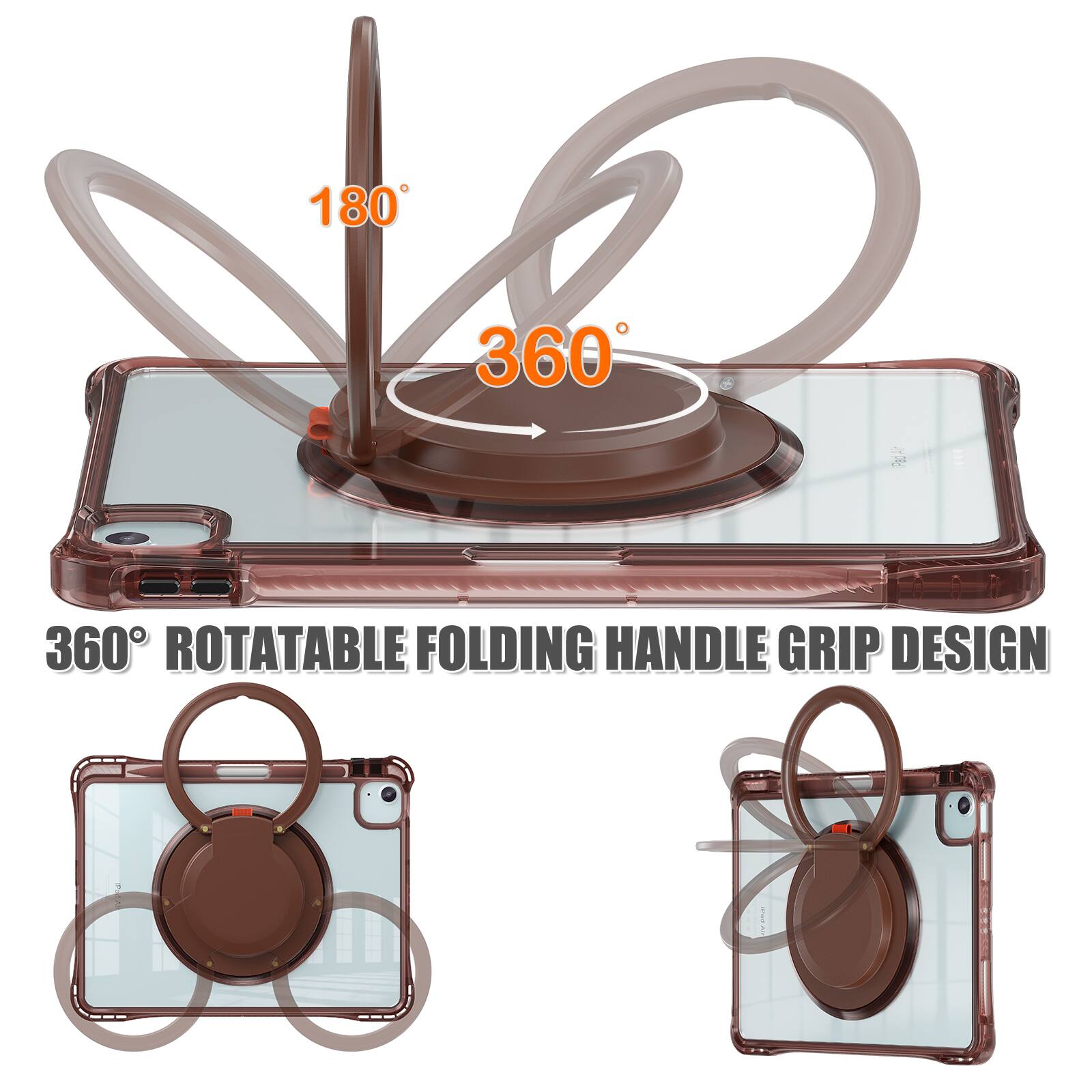 360° ROTATABLE FOLDING HANDLE GRIP DESIGN