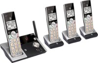 Angle Zoom. AT&T - CL82415 DECT 6.0 Expandable Cordless Phone with Digital Answering System - Silver/Black.