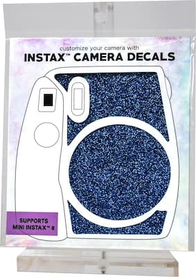 ATNY - Decals for instax Mini 8/9 Camera - Baby Blue Glitter