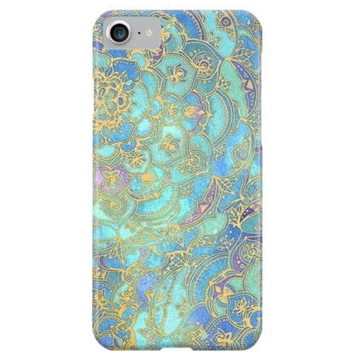 ArtsCase - SlimFit Designers Case for Apple® iPhone® 7 - Yellow/green/blue - Larger Front