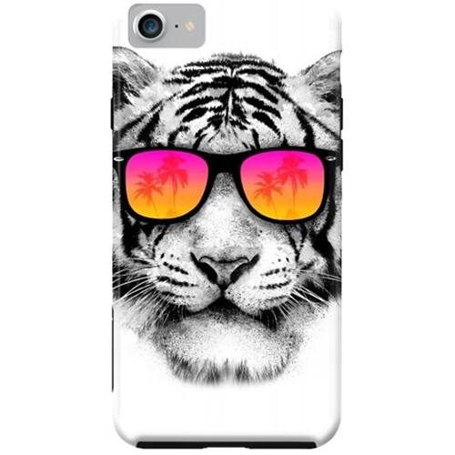 ArtsCase - StrongFit Designers Case for Apple® iPhone® 7 - White/orange/gray - Larger Front
