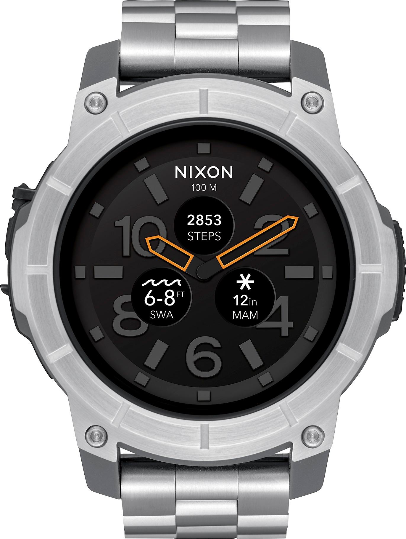 Customer Reviews: NIXON The Mission Smartwatch 48mm Silver A1216 2762 ...