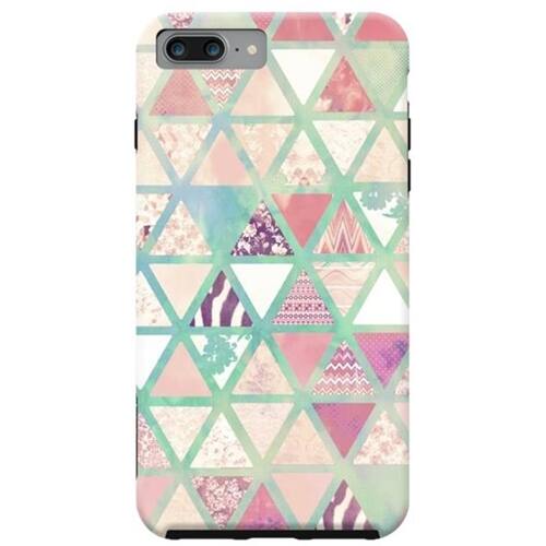 ArtsCase - StrongFit Designers Case for Apple® iPhone® 7 Plus - Pink/green - Larger Front