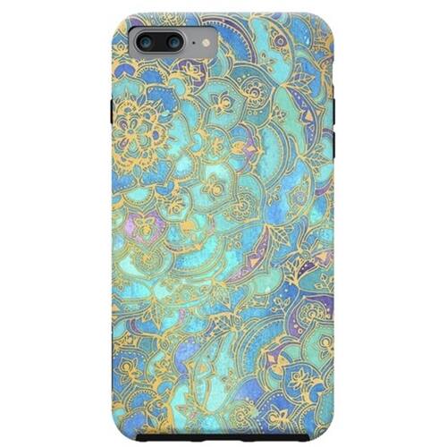 ArtsCase - StrongFit Designers Case for Apple® iPhone® 7 Plus - Yellow/green/blue - Larger Front