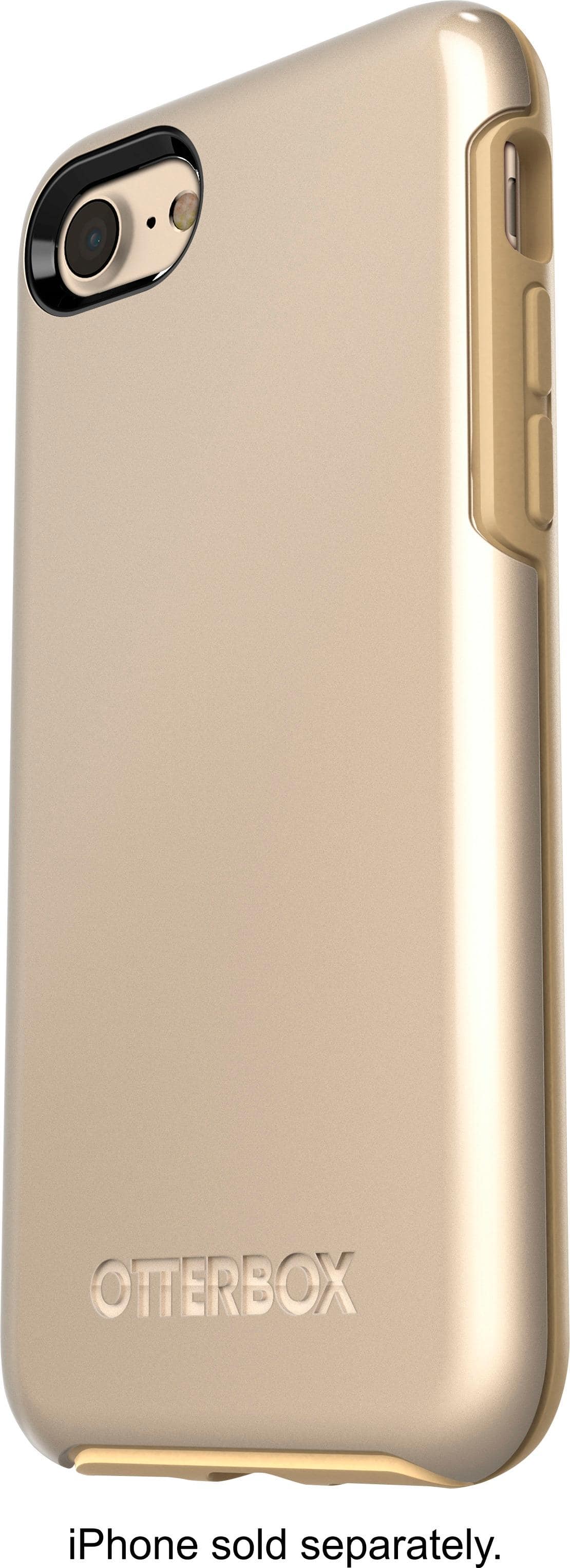 OtterBox - Symmetry Series Case for Apple® iPhone® 7 - Tan/champagne - Larger Front