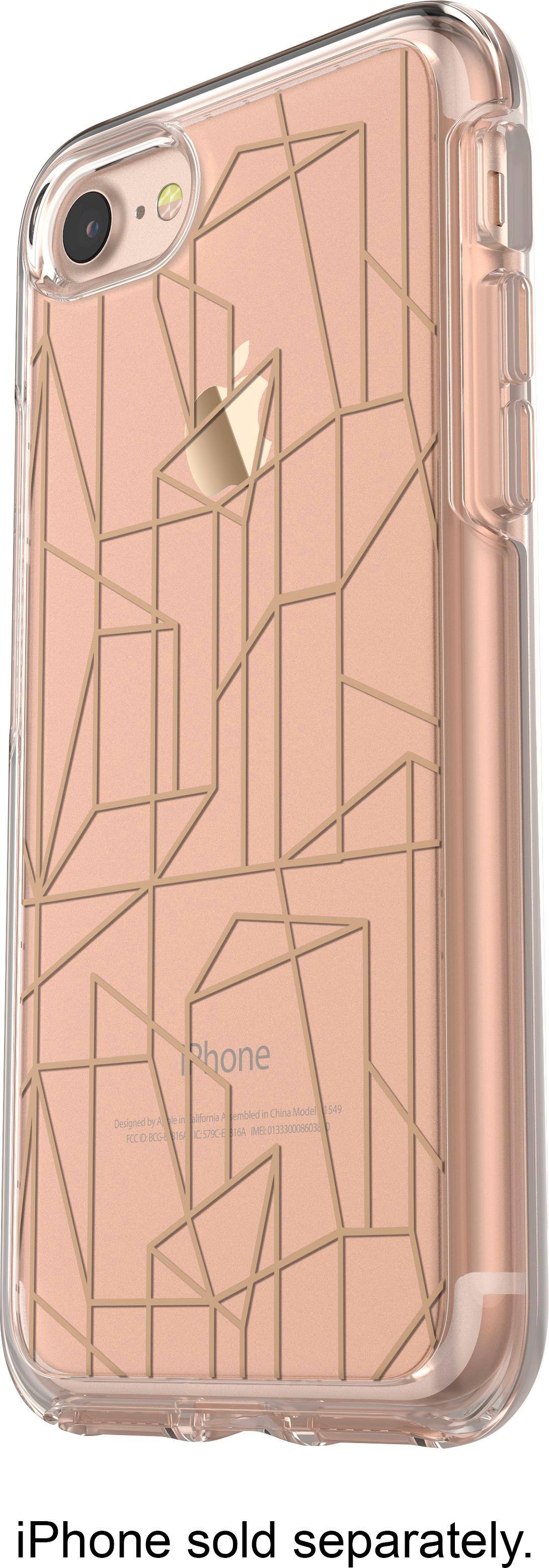 OtterBox - Symmetry Series Clear Graphics Case for Apple® iPhone® 7 - Transparent - Larger Front