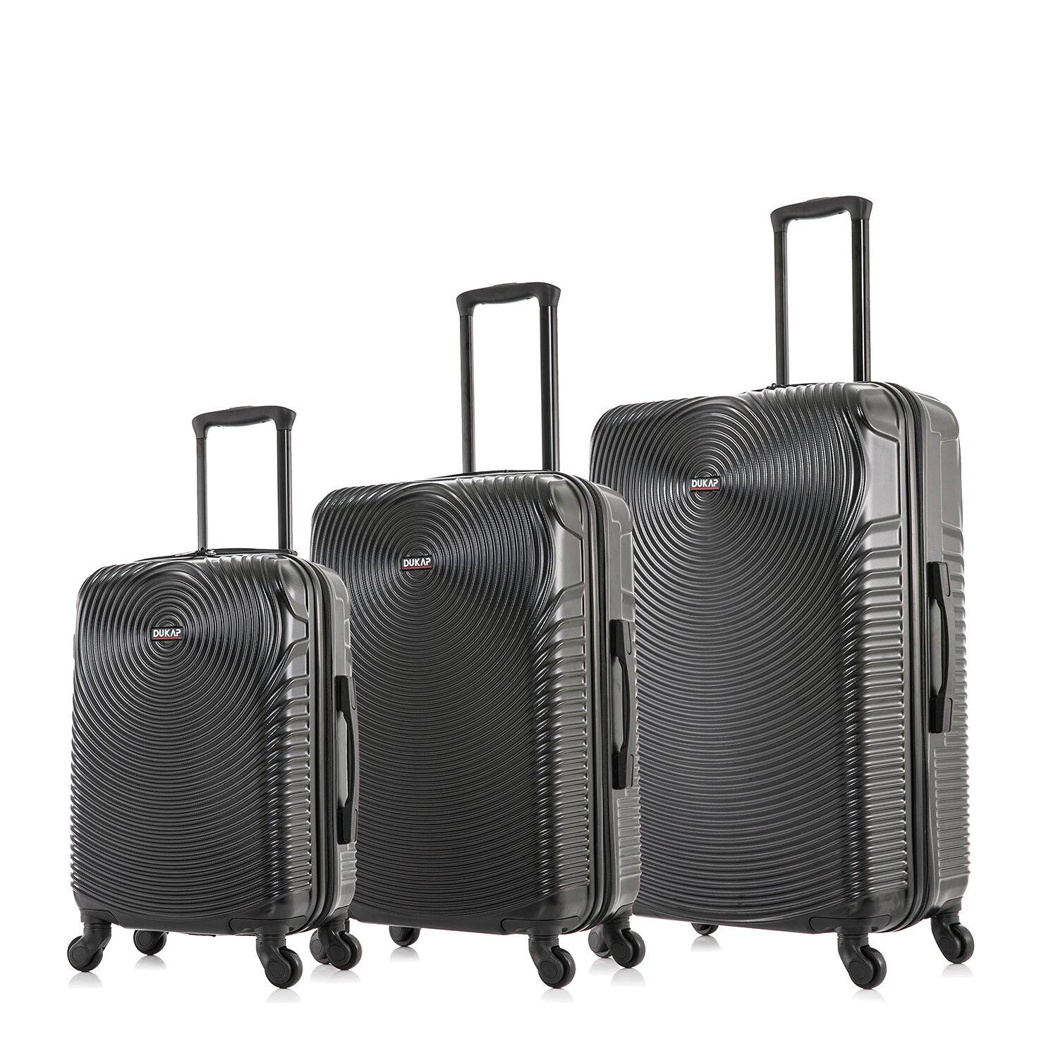 "DUKAP - Inception Lightweight Hardside Spinner 3 Piece Luggage Set 20""/24""/28"" - Black" price history on PriceWatchPro