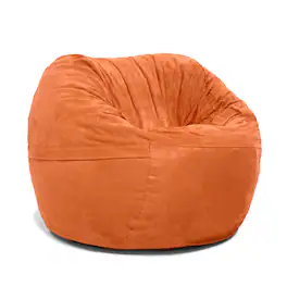 Jaxx - Saxx 3 Foot Bean Bag Chair with Removable Cover, Mandarin - Orange