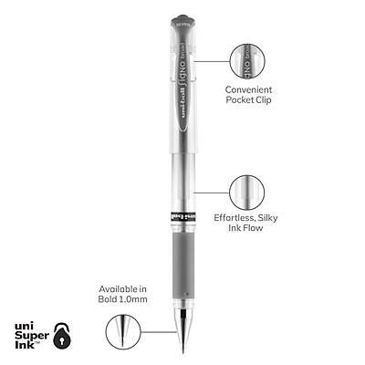 - Convenient Pocket Clip
- Effortless, Silky Ink Flow
- Available in Bold 1.0mm
- uni Super Ink