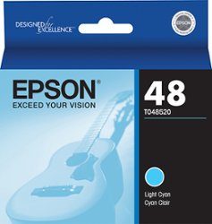 Epson - 48 Standard Capacity Ink Cartridge - Light Cyan - Front_Zoom