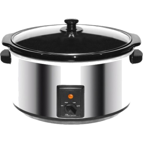  Brentwood - SC-170S 8 qt. Slow Cooker - Stainless Steel - Stainless Steel