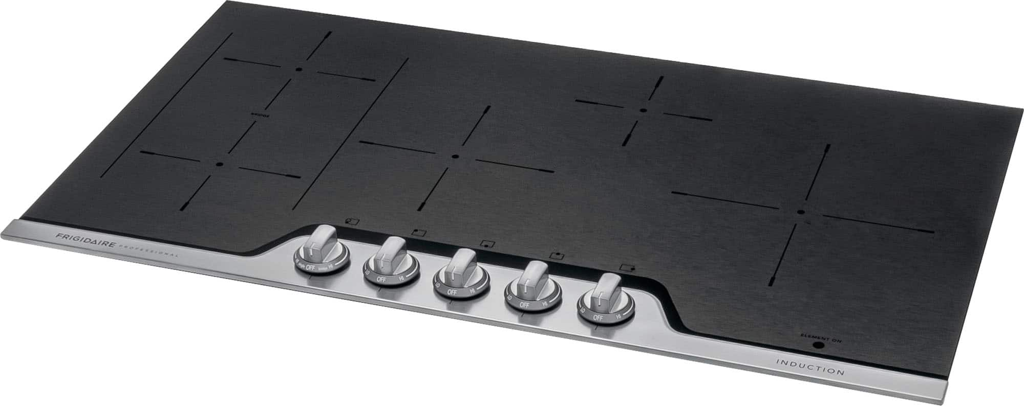 Angle View: Frigidaire - 36" Induction Cooktop - Stainless Steel