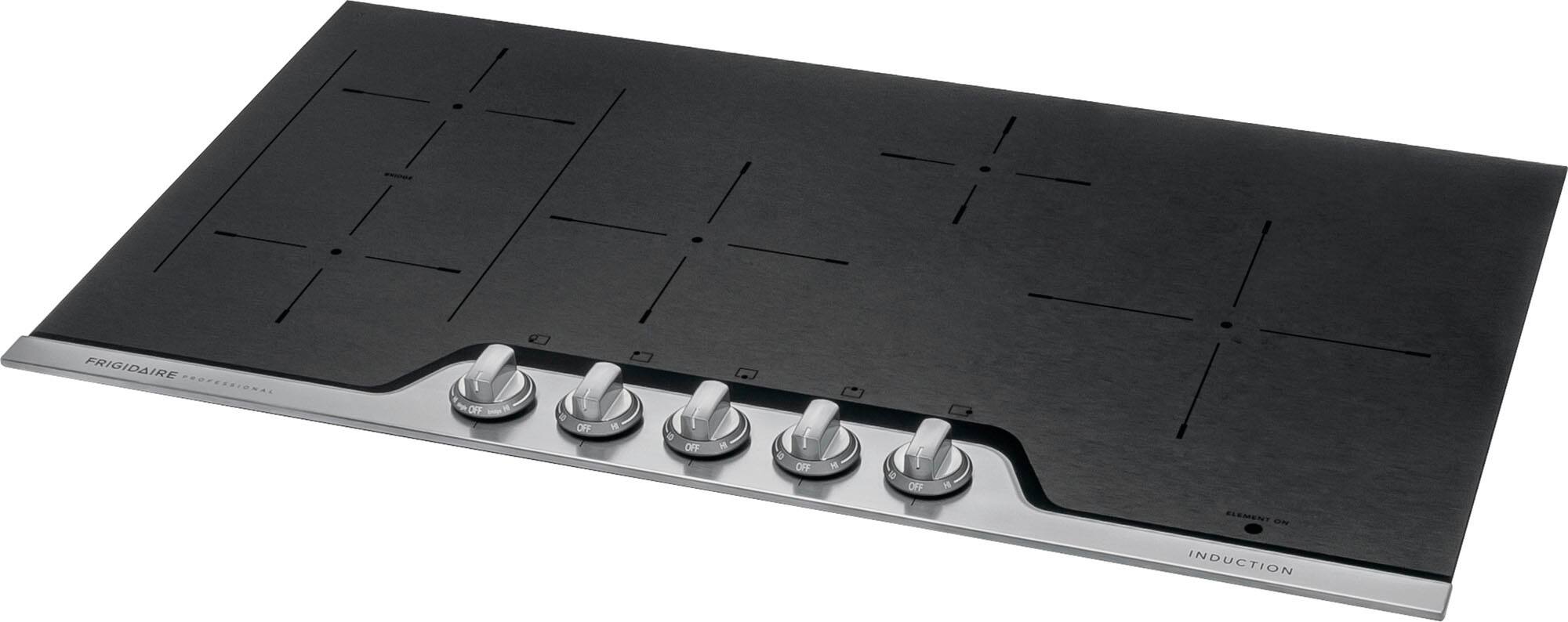 Angle. Frigidaire - 36" Induction Cooktop - Stainless Steel.