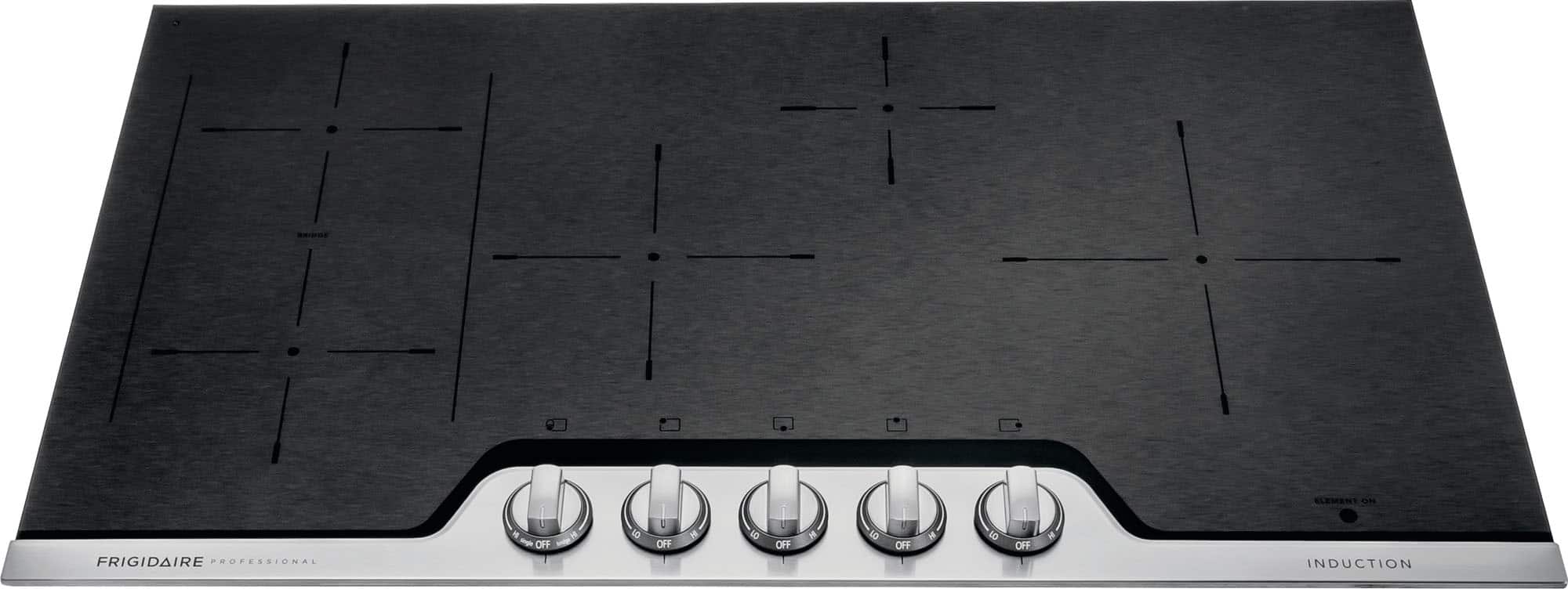 Frigidaire - Professional 36" Induction Cooktop - Stainless Steel - Front_Zoom