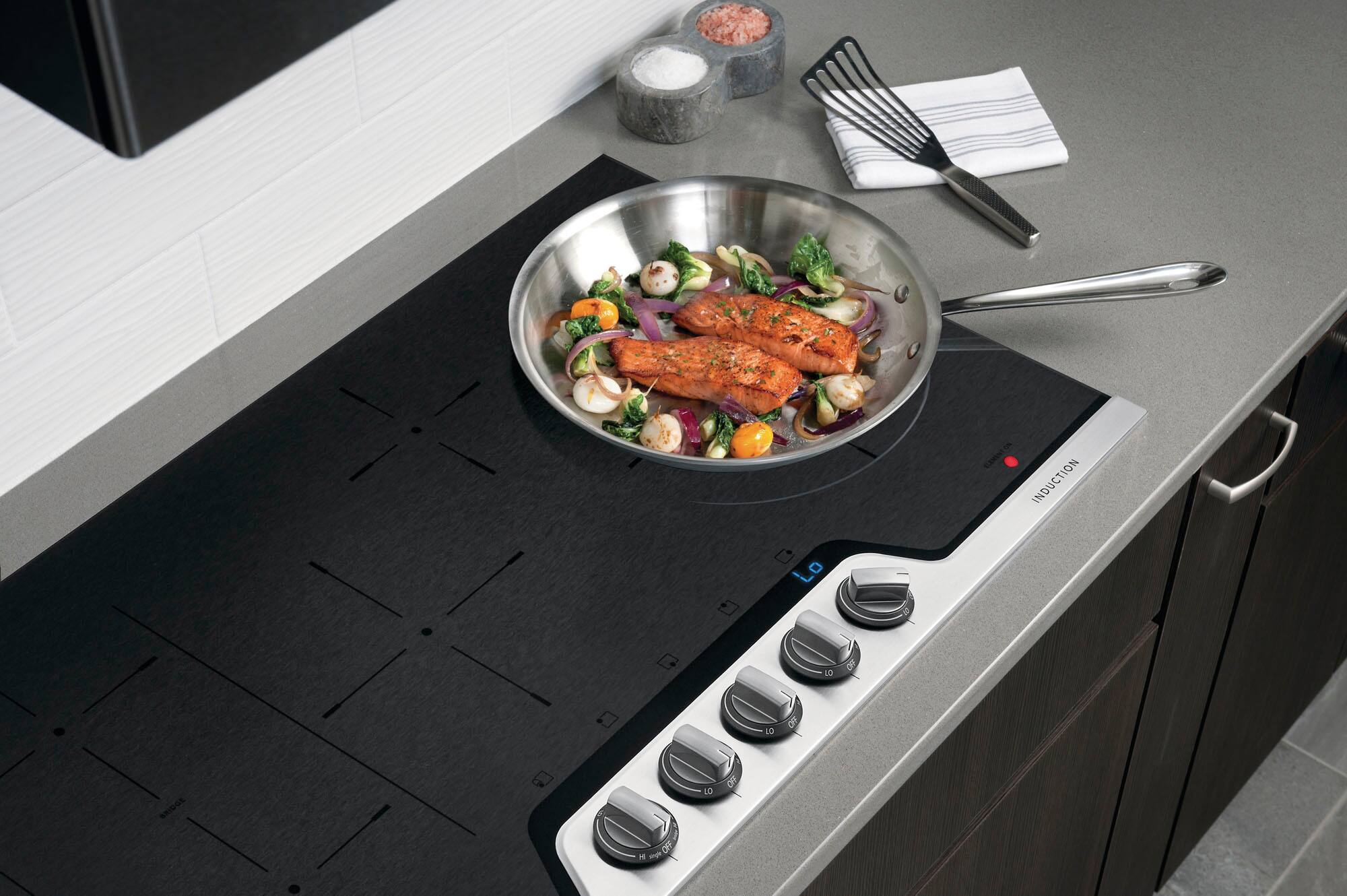 Alt View 13. Frigidaire - 36" Induction Cooktop - Stainless Steel.