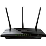 Front Standard. TP-Link - AC1200 Dual-Band Wi-Fi Router - Black.