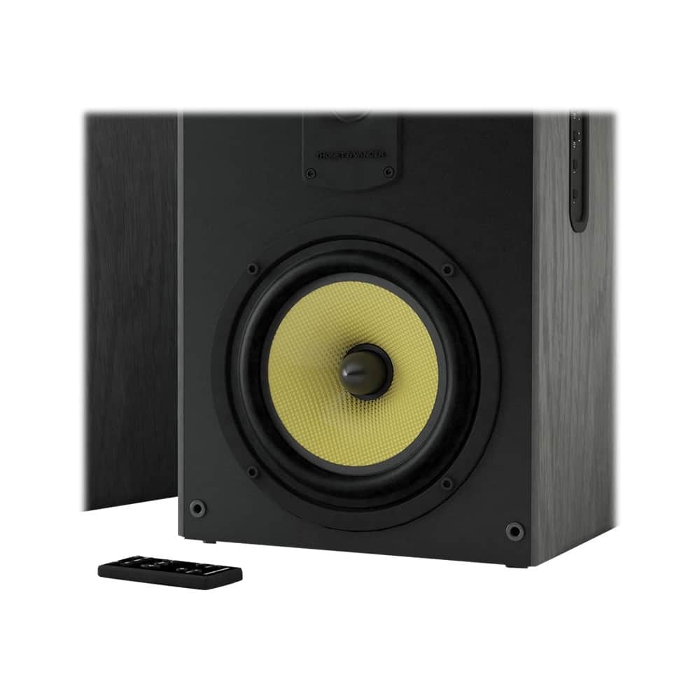Front. Thonet & Vander - 8" Powered Wireless 2-Way Bookshelf Speakers (Pair) - Black.