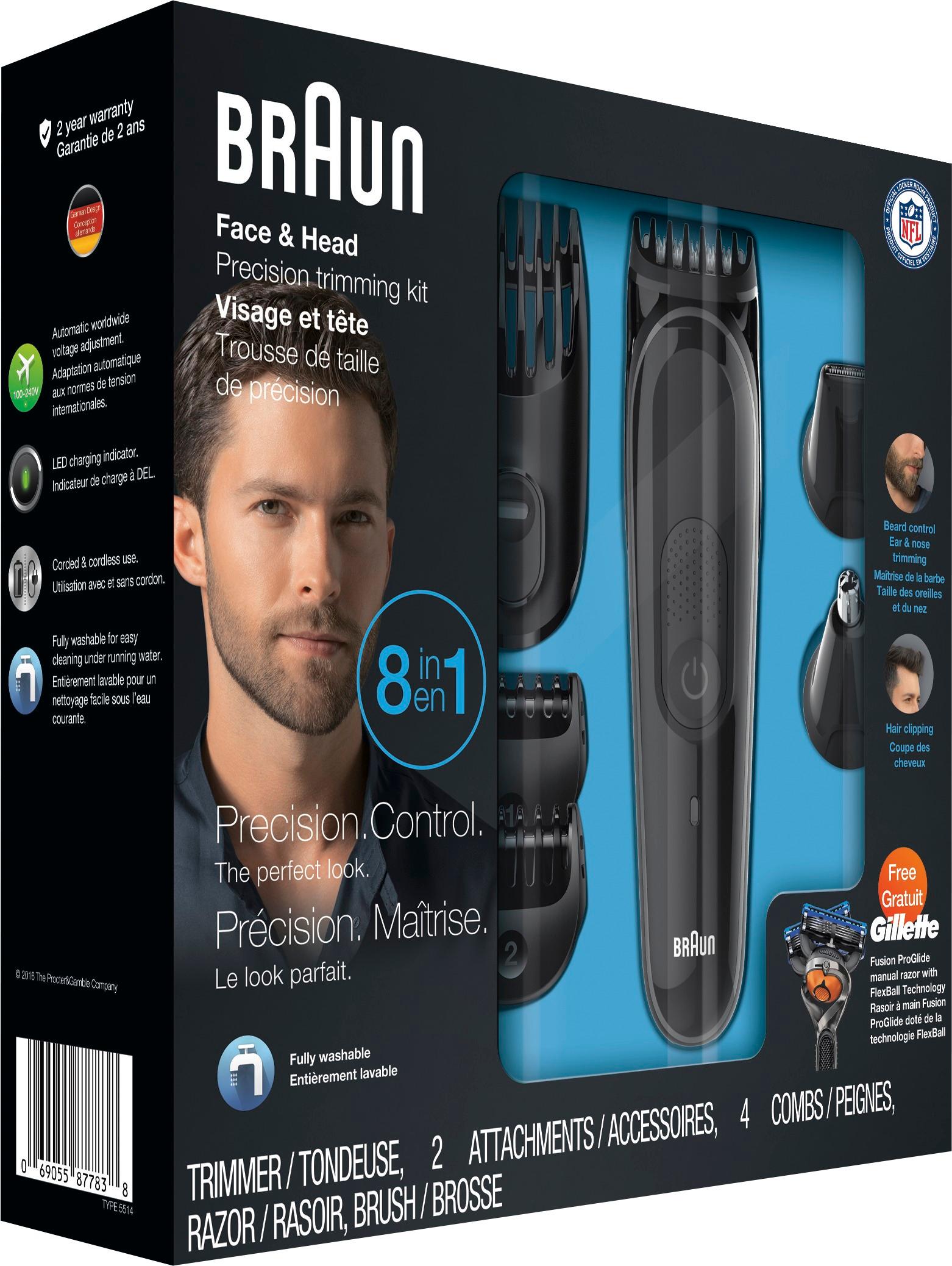 braun multi grooming kit in black