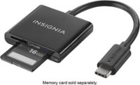 Front Zoom. Insignia™ - USB Type-C Memory Card Reader - Black.