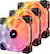 Front. CORSAIR - HD Series 120mm Case Cooling Fan Kit with RGB lighting.