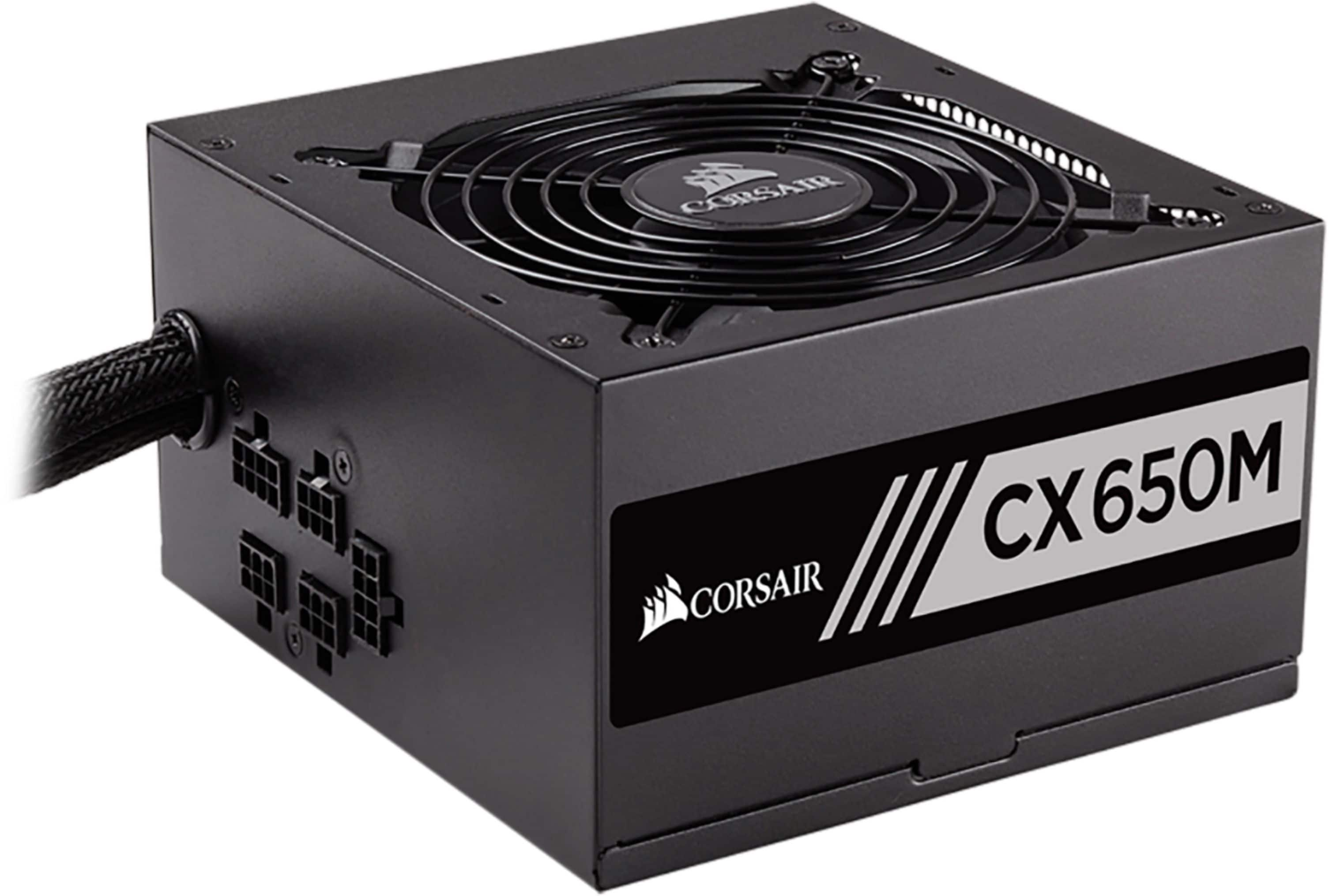 CORSAIR - CX-M Series 650W ATX12V 2.4/EPS12V 2.92 80 Plus Bronze Modular Power Supply - Matte black