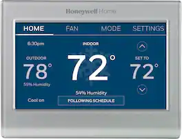 Honeywell Home - Smart Color Thermostat with Wi-Fi Connectivity - Silver