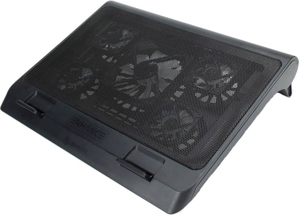 Alt View 11. ENHANCE - Gaming Laptop Cooling Pad Stand with LED Cooler Fans - Blue.