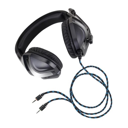 Left View: ENHANCE - INFILTRATE GX-H4 Over-the-Ear Headphones - Black