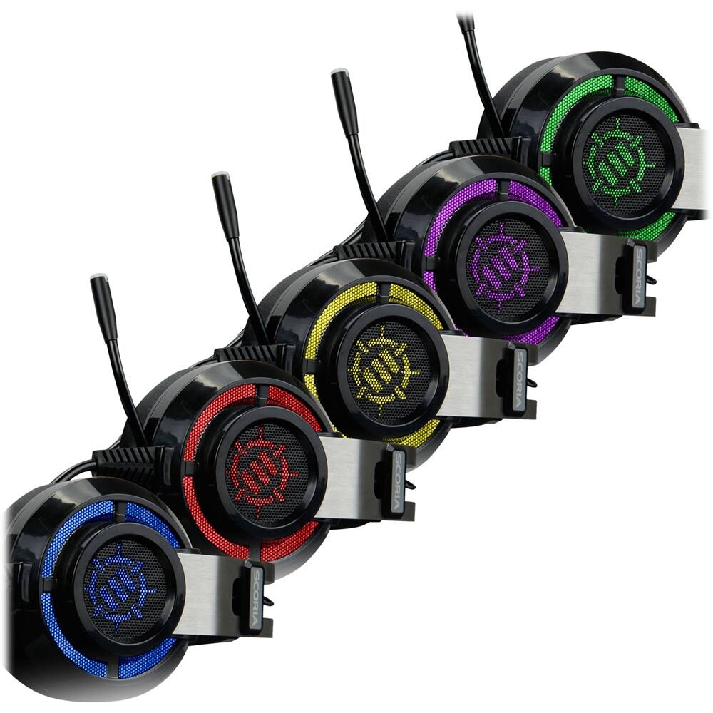 Angle. ENHANCE - Scoria Wired Surround Sound Gaming Headset for Playstation 4 and PC - Black.