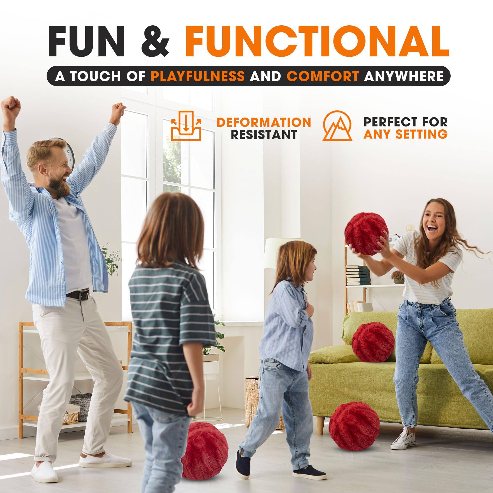 FUN & FUNCTIONAL  
A TOUCH OF PLAYFULNESS AND COMFORT ANYWHERE  
DEFORMATION RESISTANT  
PERFECT FOR ANY SETTING