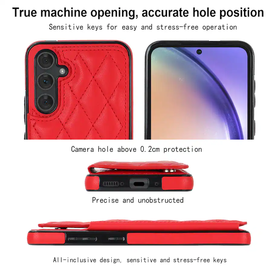 Red Max Exerciser Dteck Wallet Case for Samsung Galaxy S26, RFID Blocking Double Magnetic ...