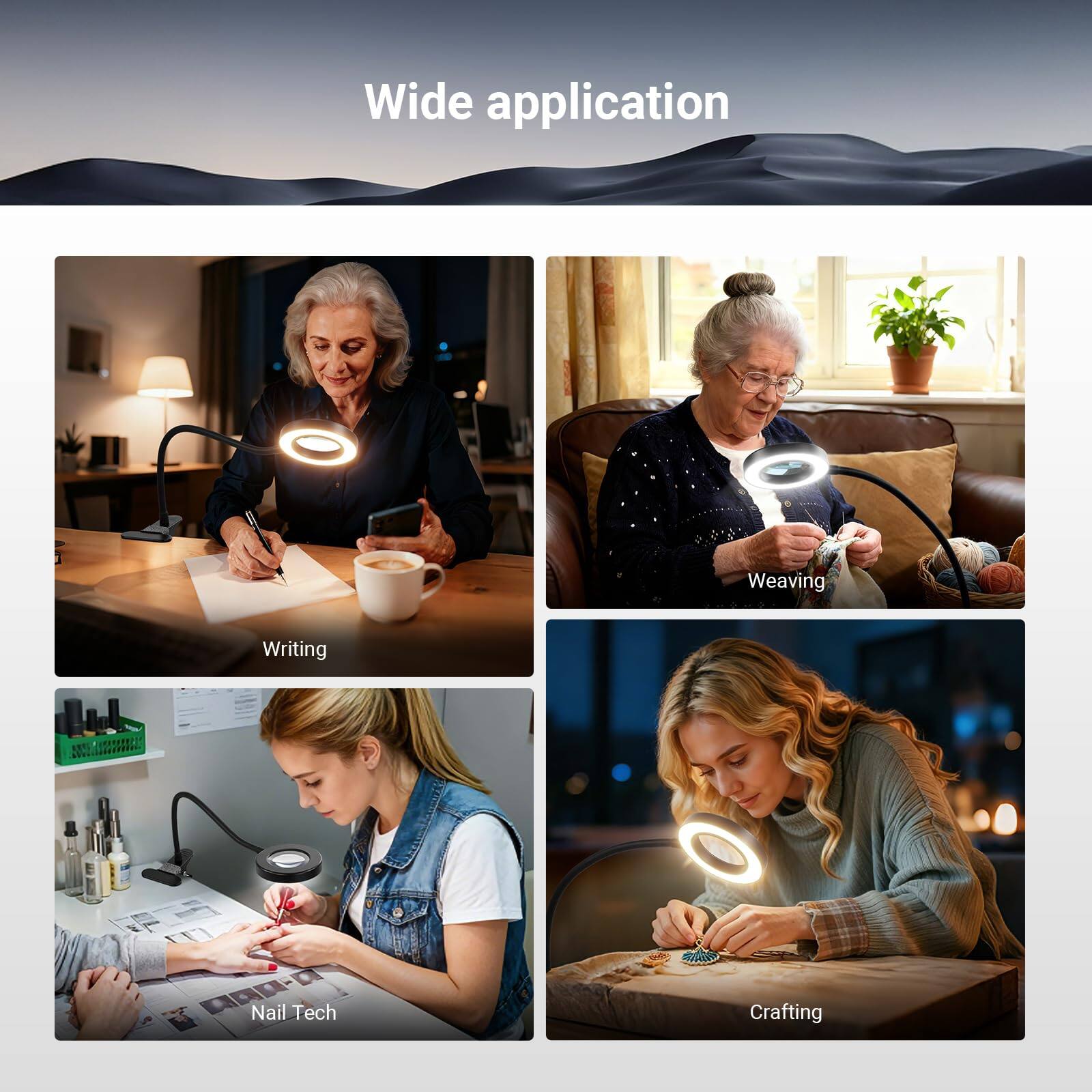 Wide application

- Writing
- Weaving
- Nail Tech
- Crafting
