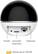 The image shows a black and white sphere with a microSD card slot, power supply, and Ethernet connection. The sphere stores up to 128 GB of data.